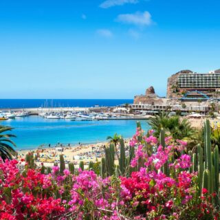 Puerto Rico, Gran Canaria, Strand von Puerto Rico, Hafen