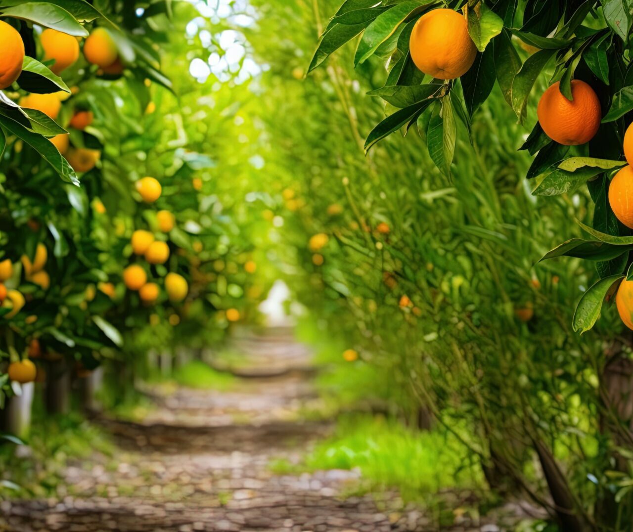 Orangenplantage