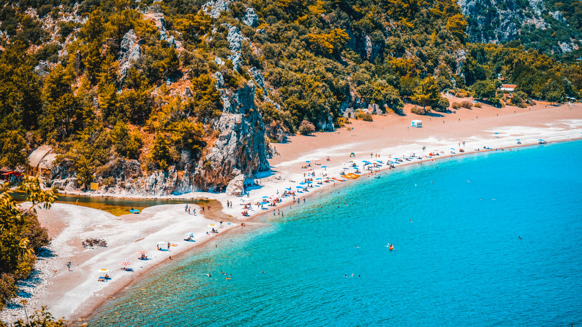 Olympos Beach in der Türkei